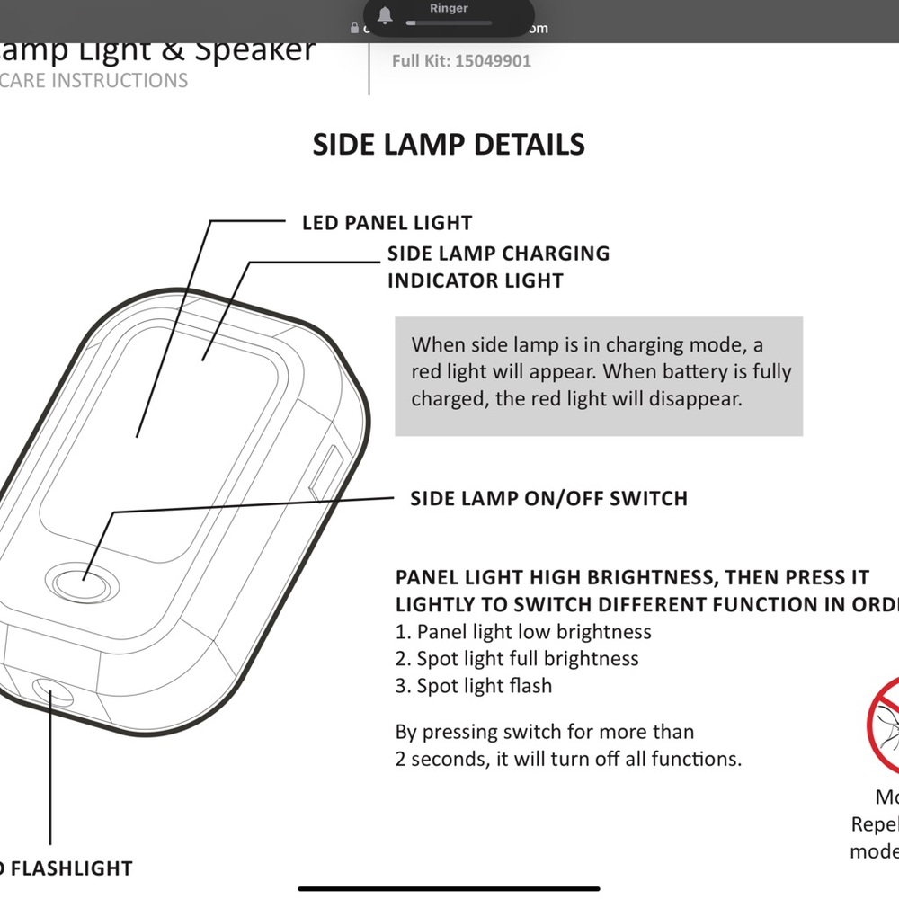 Overland Solar LED Light with Handle - Picture 9 of 16